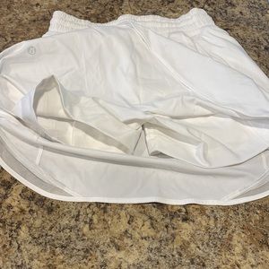 White Lululemon skort with built in spandex shorts!!